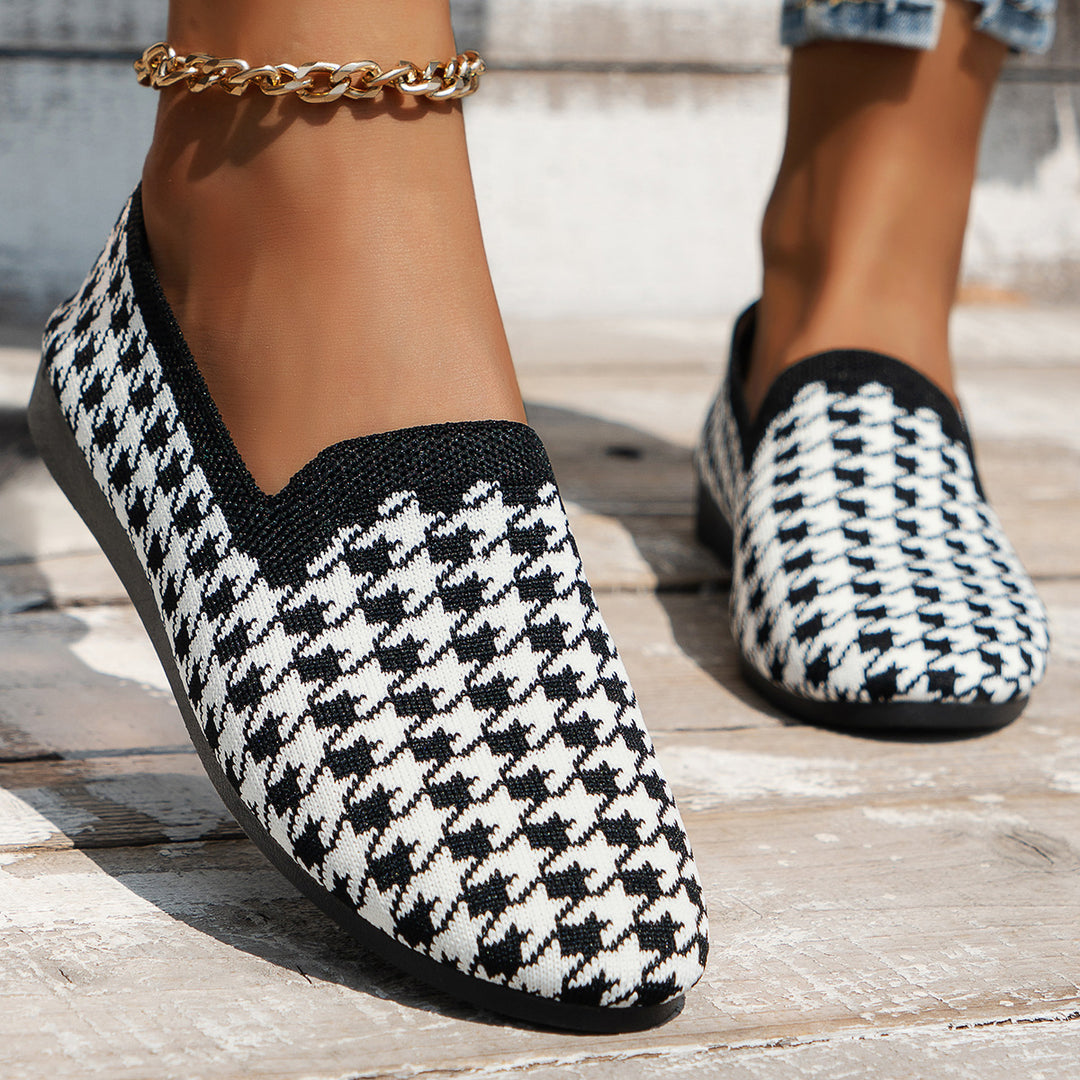 Dame Slip-On Sneakers med innovativt hørmønster og fleksibel sål Stilla