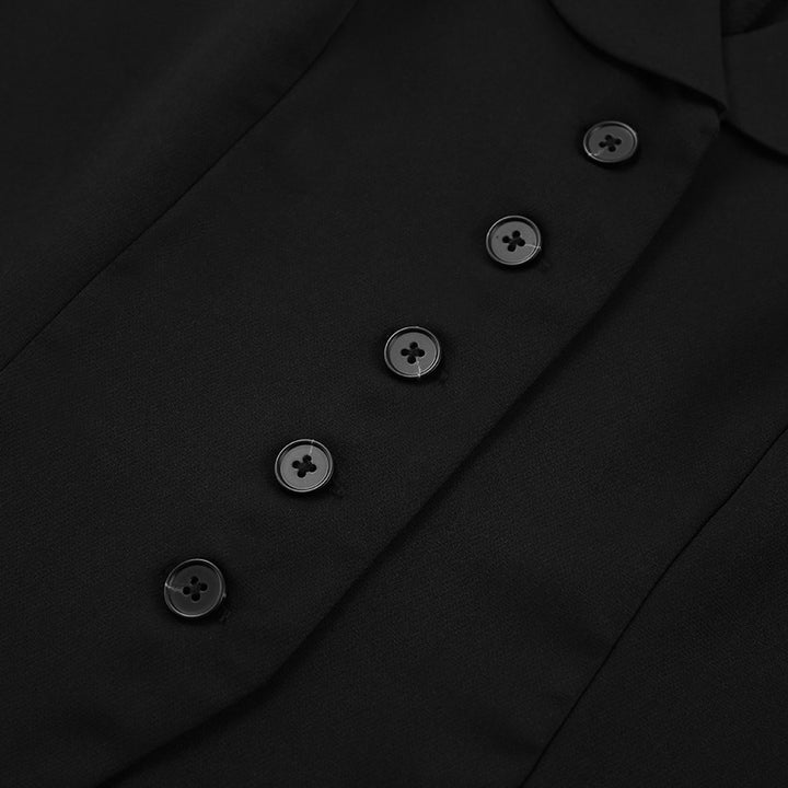 Damer elegant Blazer-kjole sæt med figursyet snit og høje slidser Stilla