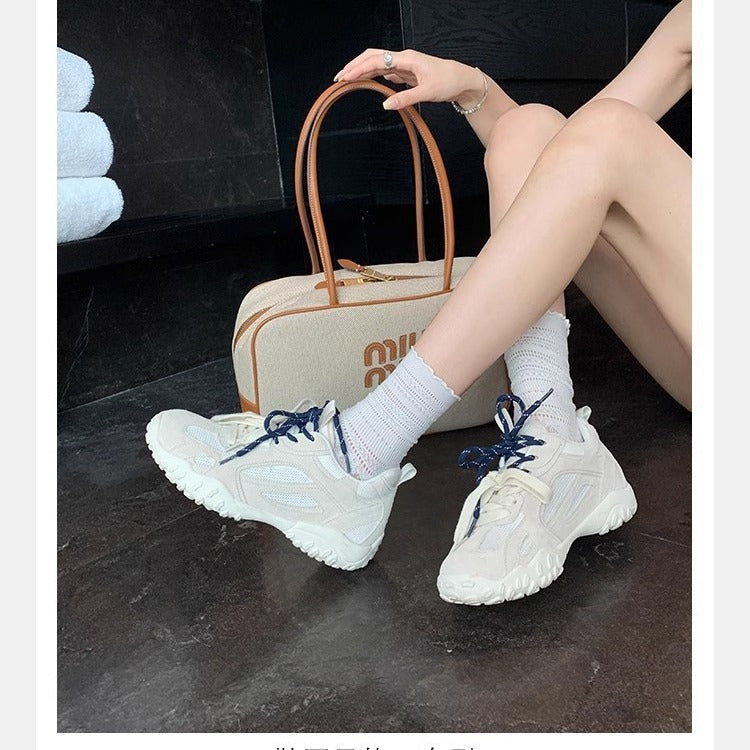 Dame Sporty Sneakers med åndbart overmateriale og skridsikker sål Stilla
