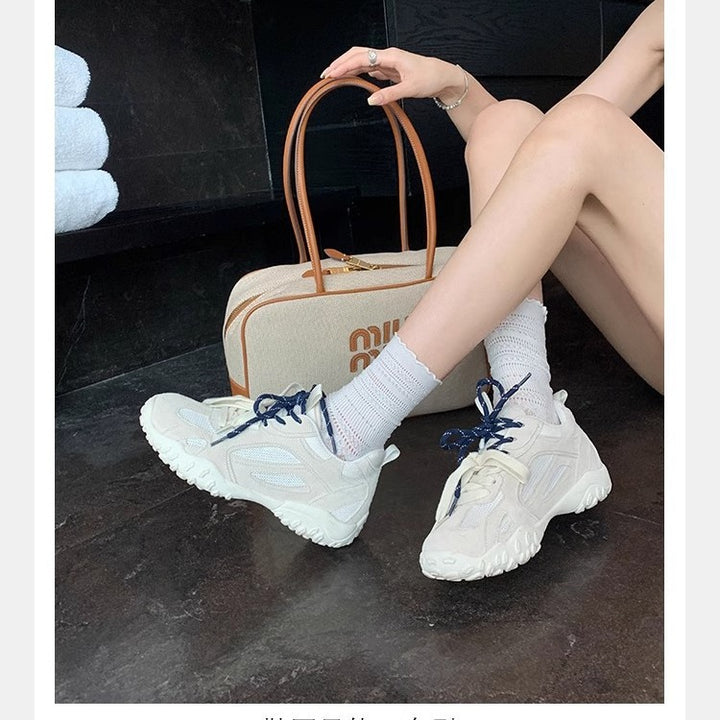 Dame Sporty Sneakers med åndbart overmateriale og skridsikker sål Stilla