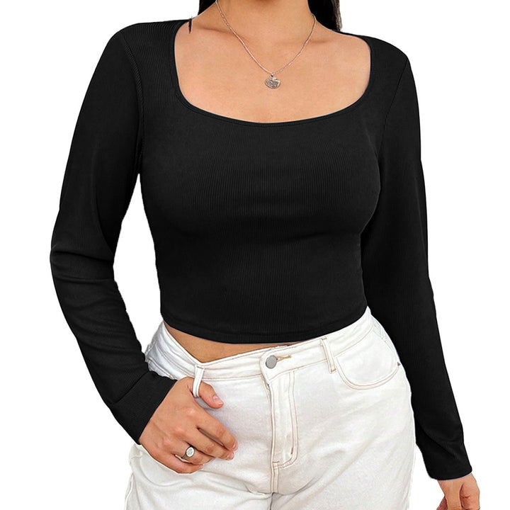 Dame Langærmet Rib T-shirt Stilla