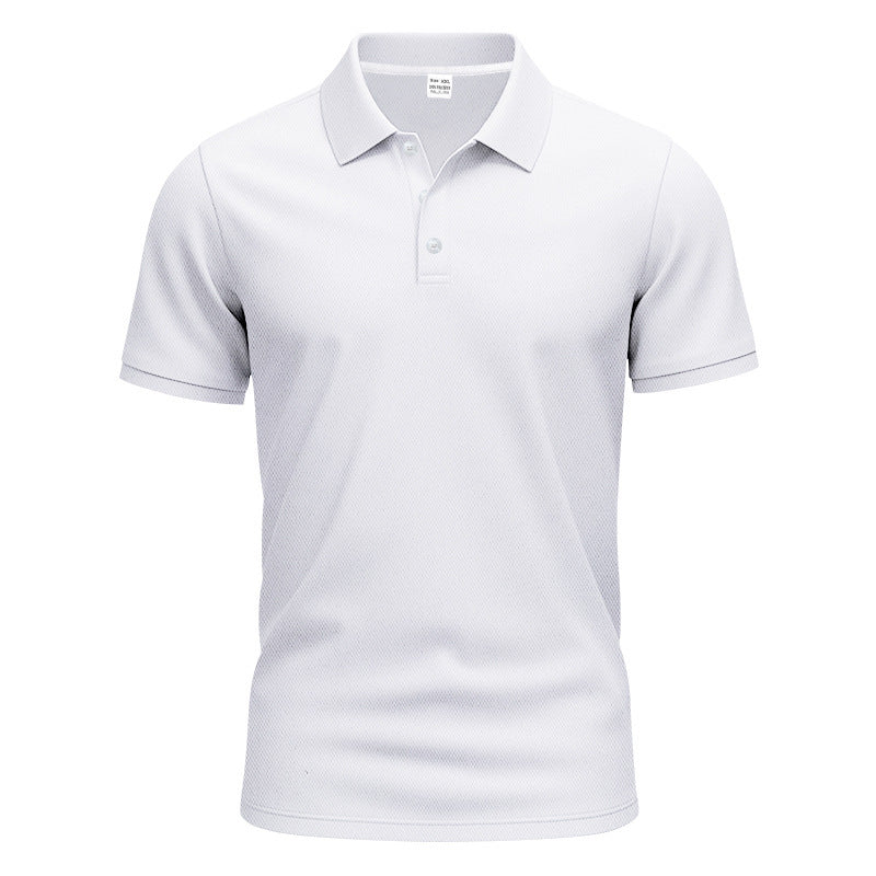 Herrer nan åndbart Piqué polo shirt kortærmet med knaplukning Skovae