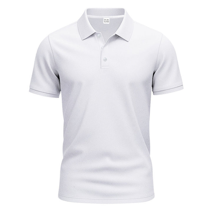 Herrer nan åndbart Piqué polo shirt kortærmet med knaplukning Skovae