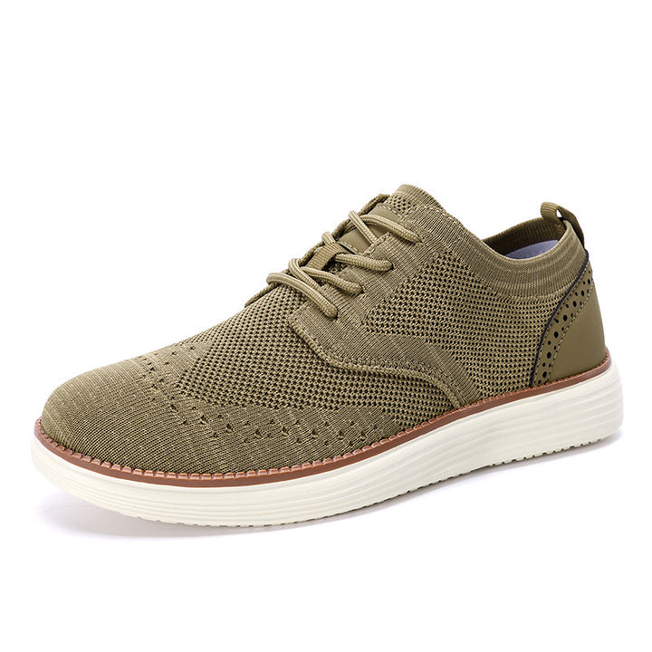 Herrer nan strikket Oxford-sneaker med wingtip-perforering og superlet EVA-sål Skovae