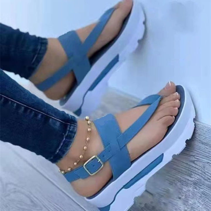 Dame modische Riemensandalen med anatomisk fodseng og robust design Stilla