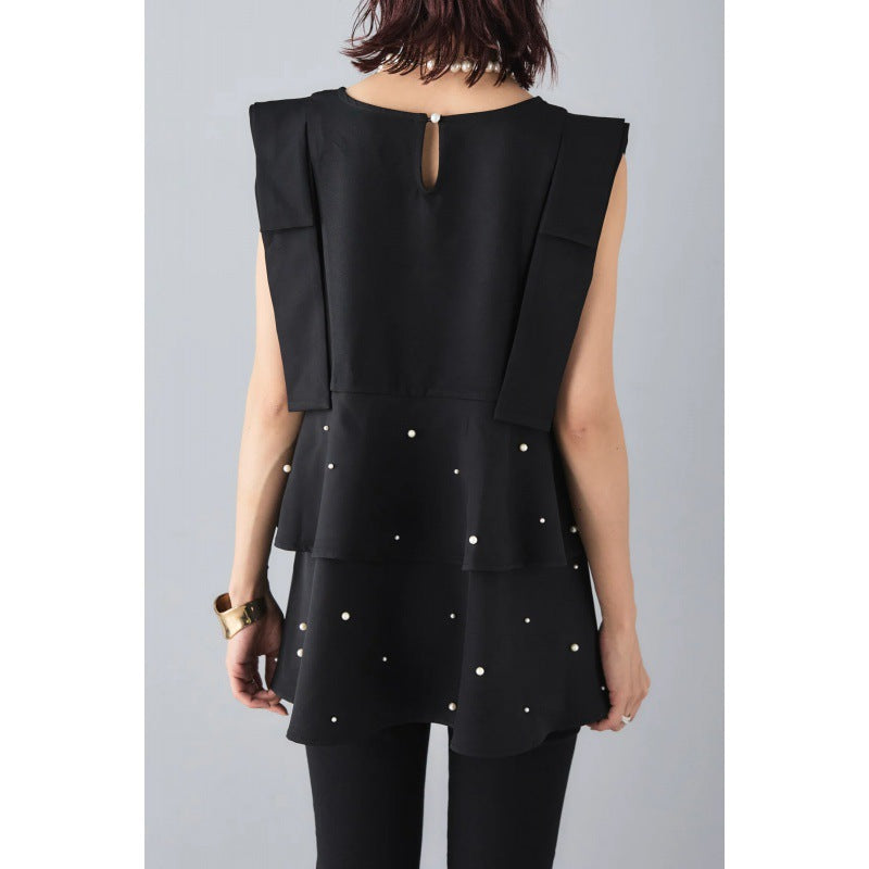 Dame Elegant lag-top med perleaccenter Stilla