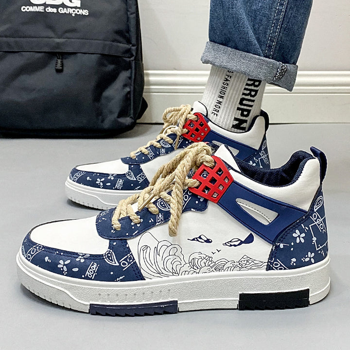 Femme Kunstneriske High-Top Sneakers Stilla