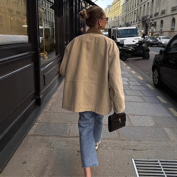 Dame Oversized Utility-Jakke Stilla