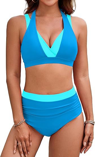 Dame Sport-Bikini med høj talje Skovae