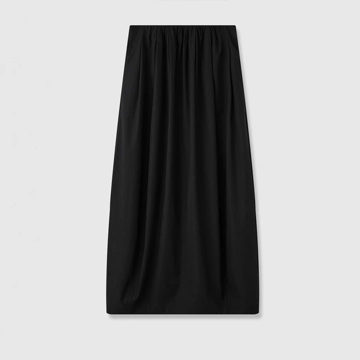 Dame Maxi-nederdel med elastisk talje og elegant fald Stilla