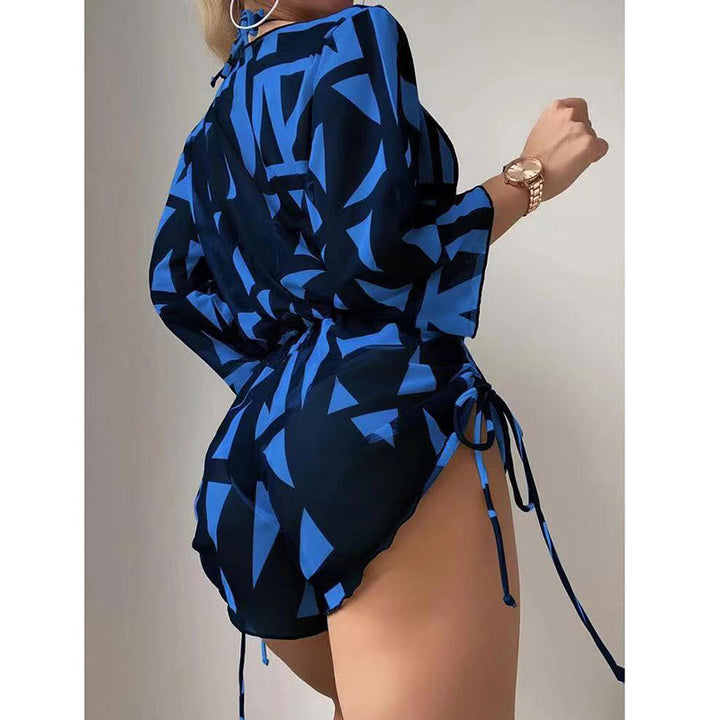 Dame Badetøj Outfit med grafisk design og stilfuld omslagsstil Stilla