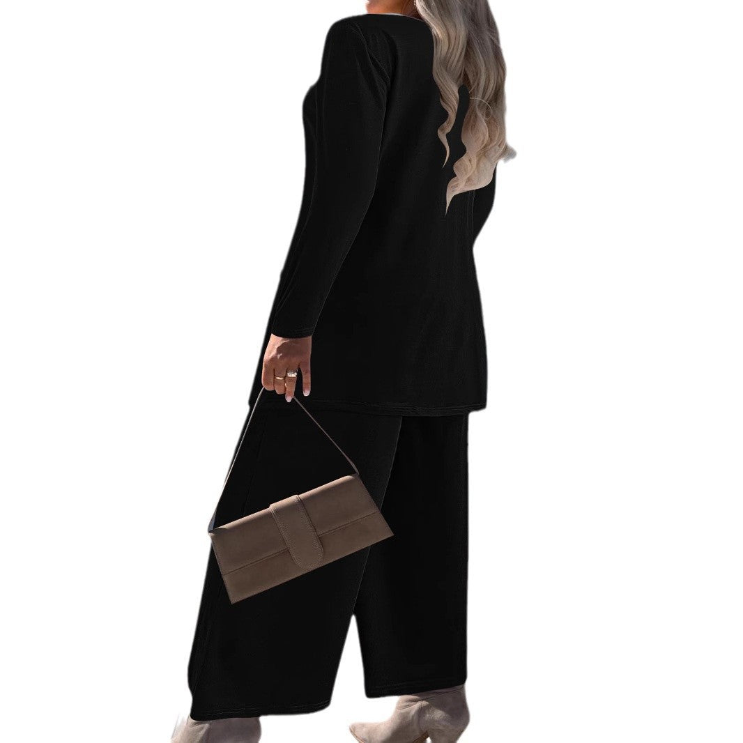 Dame trendy to-delt sæt med løs pasform og moderne blazer Stilla