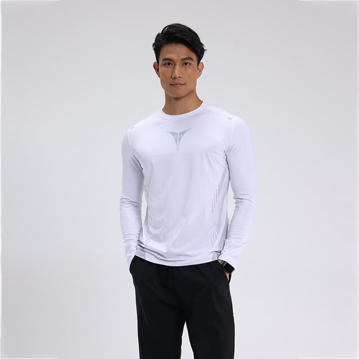 Herrer Sporty Langærmet T-shirt med åndbare indsatser og fugtregulerende materiale Stilla
