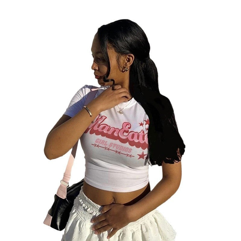 Dame Grafiktryk Crop Top Stilla 1751515531