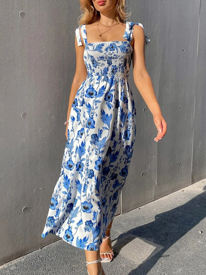 Dame sommerkjole med blomsterprint Stilla
