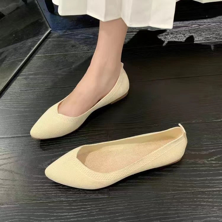 Damer Åndbare Strikspitze Ballerinas Stilla