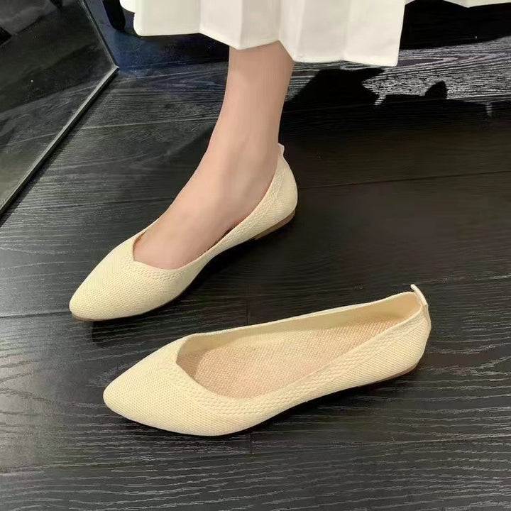 Damer Åndbare Strikspitze Ballerinas Stilla