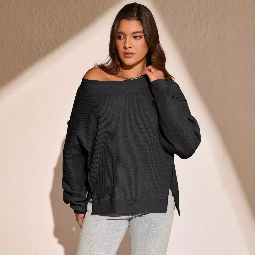 Damer afslappet sweatshirt med struktureret overflade og moderne snit Stilla