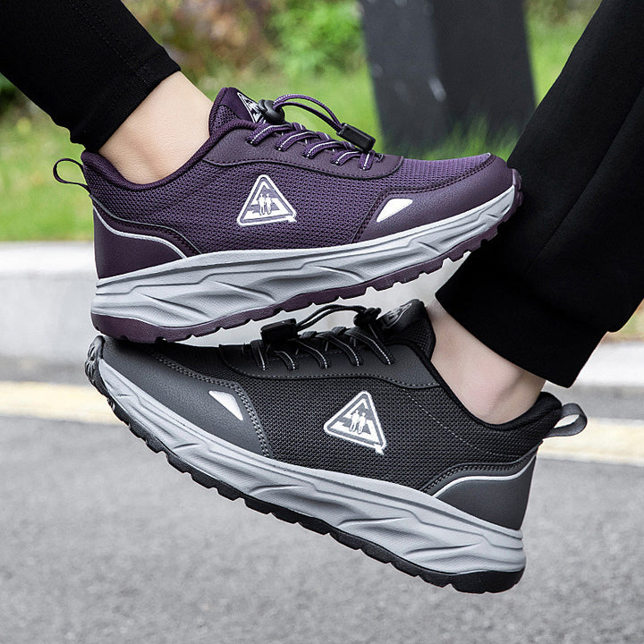 Unisex nan robuster åndbar udendørs sneakers med støddæmpende sål Skovae