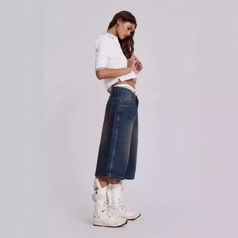Dame Bred Denim Culotte Stilla