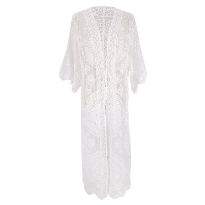 Dame elegant hæklede kimono strandjakke Stilla