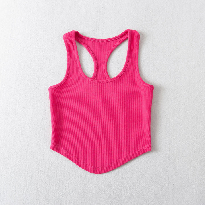 Dame sporty tanktop med racerback og kvalitets ribstruktur Stilla