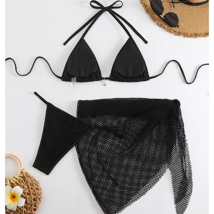 Dame Bikini-sæt med elegant netdesign og justerbare stropper Stilla
