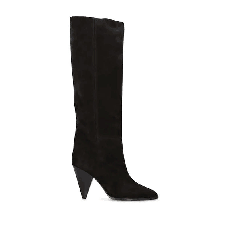 Femme Elegante Sædder Over-knæet Stiletto Støvler Stilla