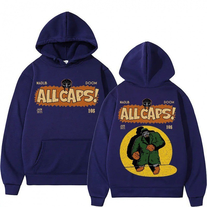 Kvinders hoodie med kreativt tegneserieprint Skovae