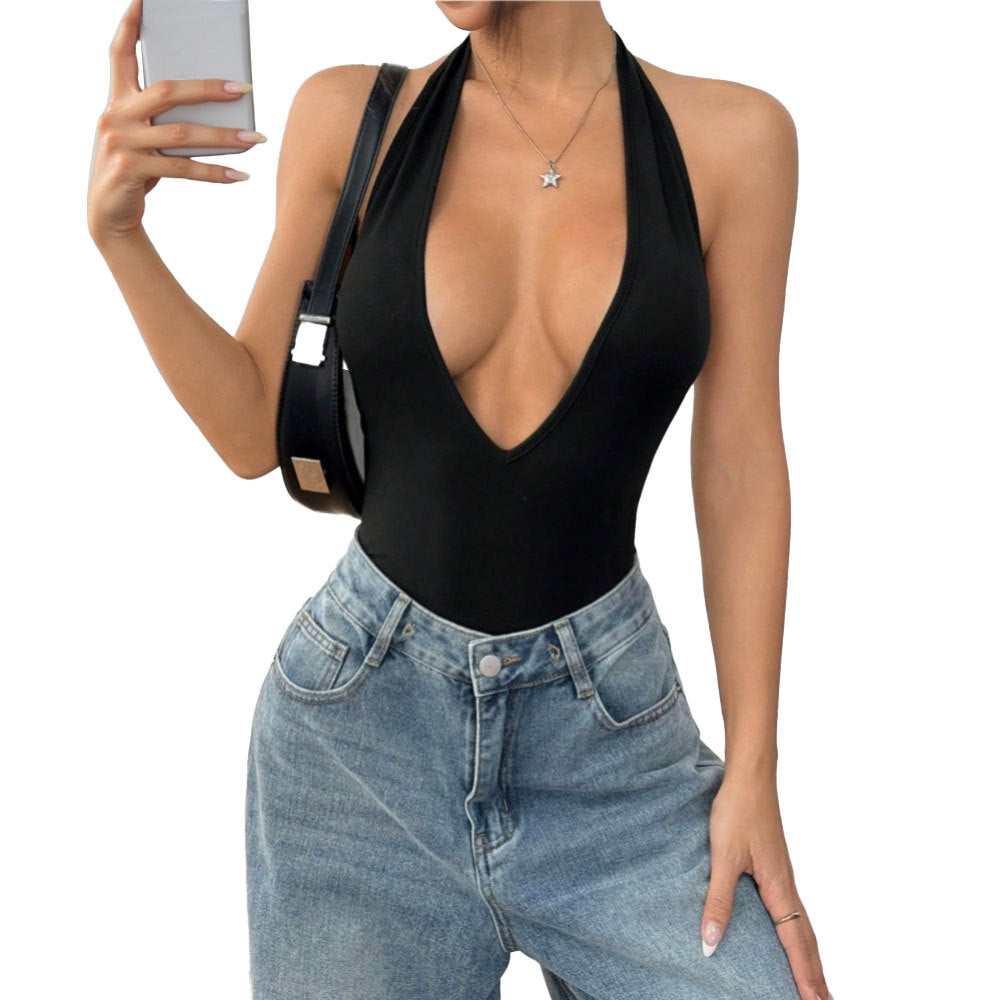 Kvinders badedragt med dyb V-udskæring og off-shoulder design Stilla