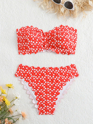 Dame bikini-sæt med floral mønster Skovae