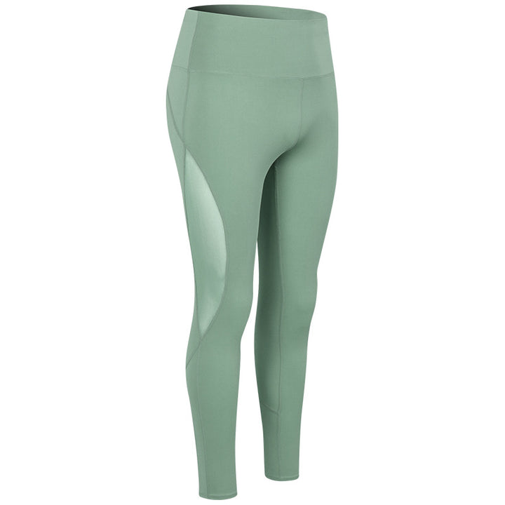 Dame Højskårne Sport-Leggings med åndbart mesh og elastisk talje Stilla