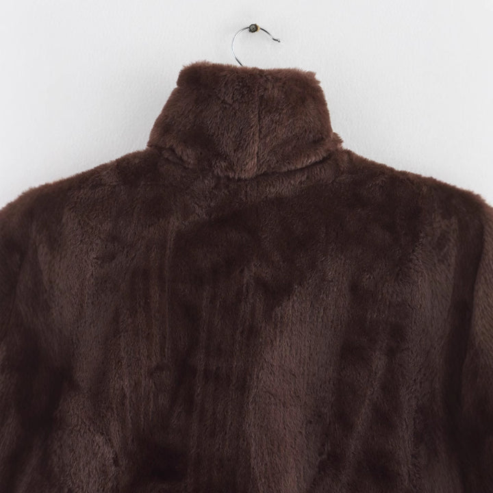 Femme Cozy Künst pels Vest Stilla