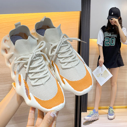 Dame High-Top Sport Sneakers med unikt såldesign Stilla