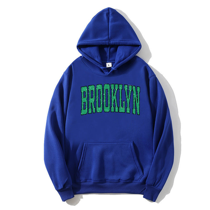Kvinders hoodie med afslappet Brooklyn print Skovae