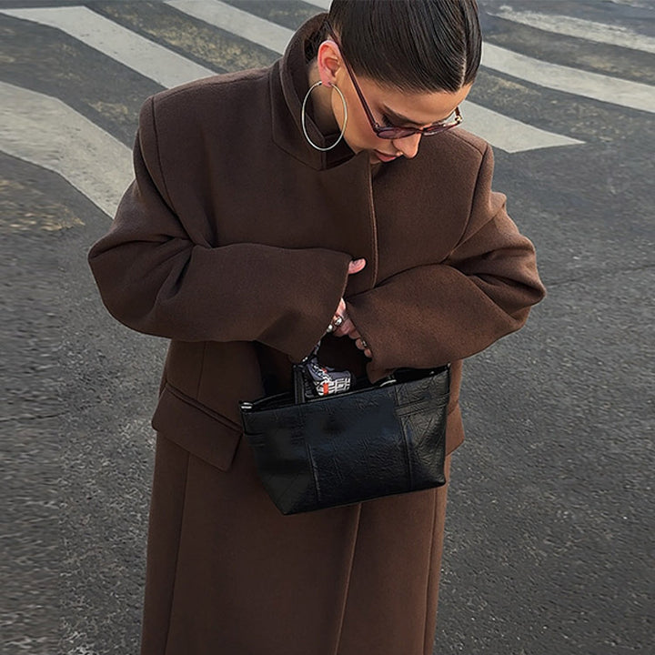 Dame Oversized Uldfrakke Stilla
