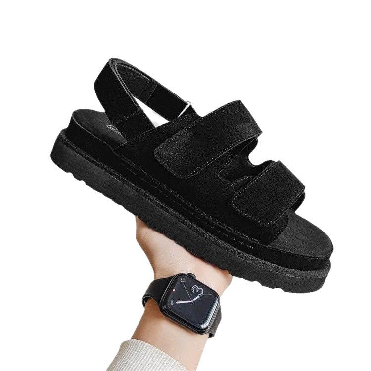 Dame Komfortable Sandaler med Velcro Stilla