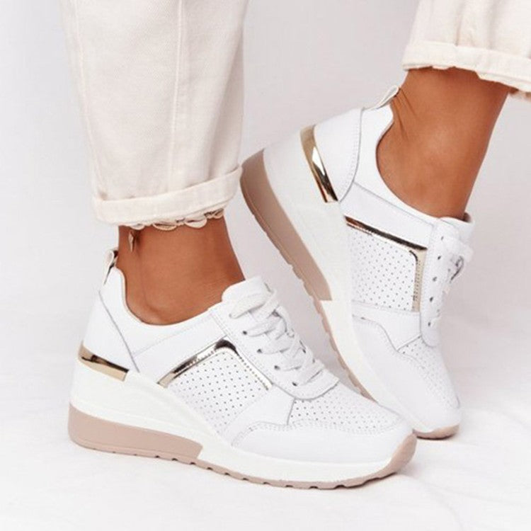 Dame Sporty Sneakers med moderigtigt Wedge-design og åndbar overfladestruktur Stilla