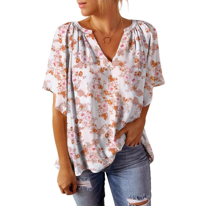 Dame Let Blomsterprint Bluse Stilla