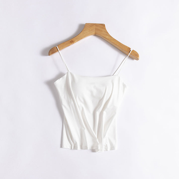 Fru Justerbare Remme Crop Camisole Stilla