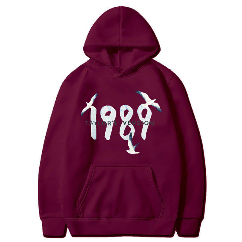 Kvinders hætte sweatshirt med kreativt fugledesign og høj kvalitet bomuld Skovae