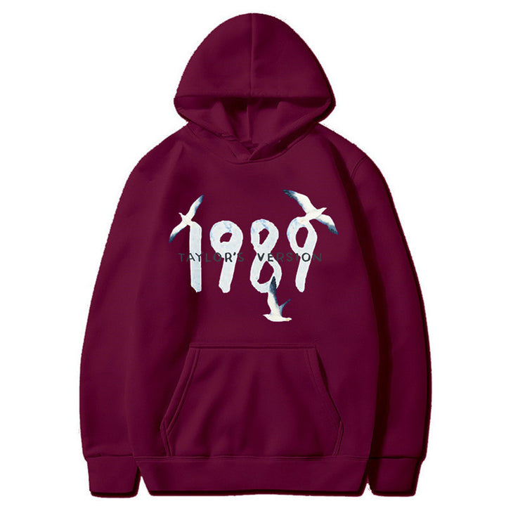 Kvinders hætte sweatshirt med kreativt fugledesign og høj kvalitet bomuld Skovae