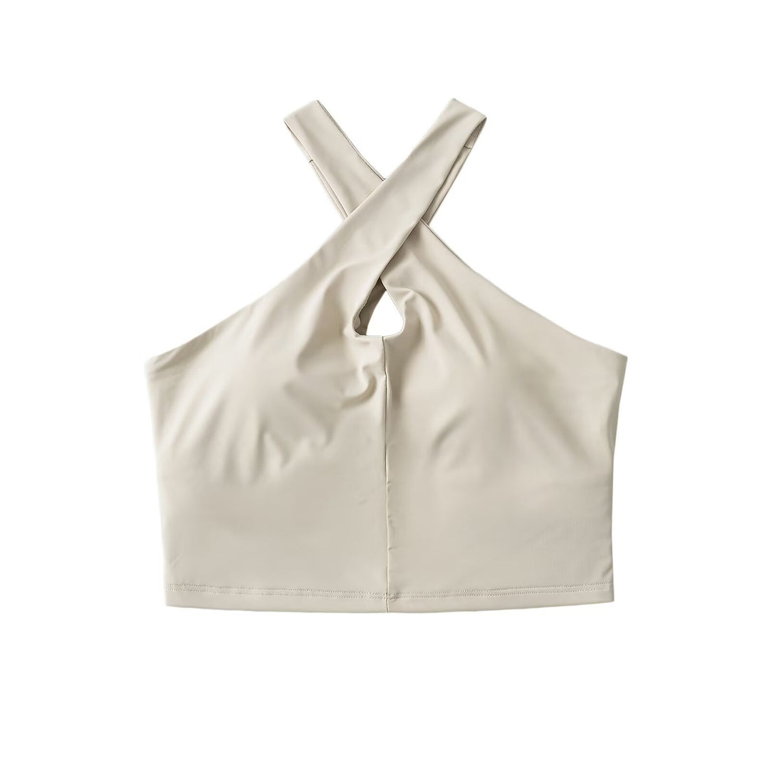 Dame Sporty Bustier med moderne krydsstrop-udseende Stilla