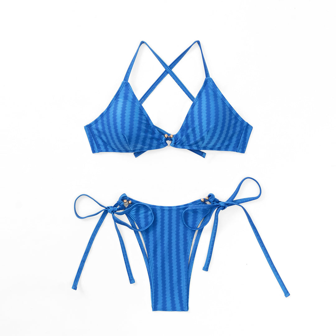 Dame Sexy Bikinisæt med mellemlang skæring og justerbare stropper Stilla