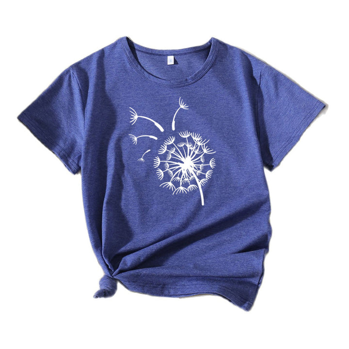 Kvinder Relaxed Fit Løvehud Grafik T-Shirt Stilla