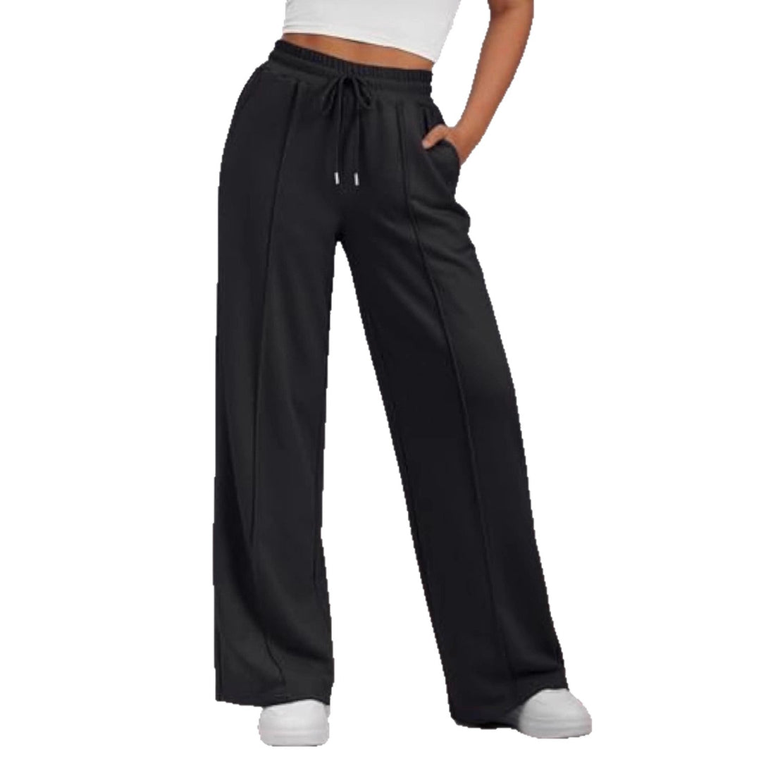 Dame Komfortabel Bred Sweatpants med elastisk talje og praktiske lommer Skovae
