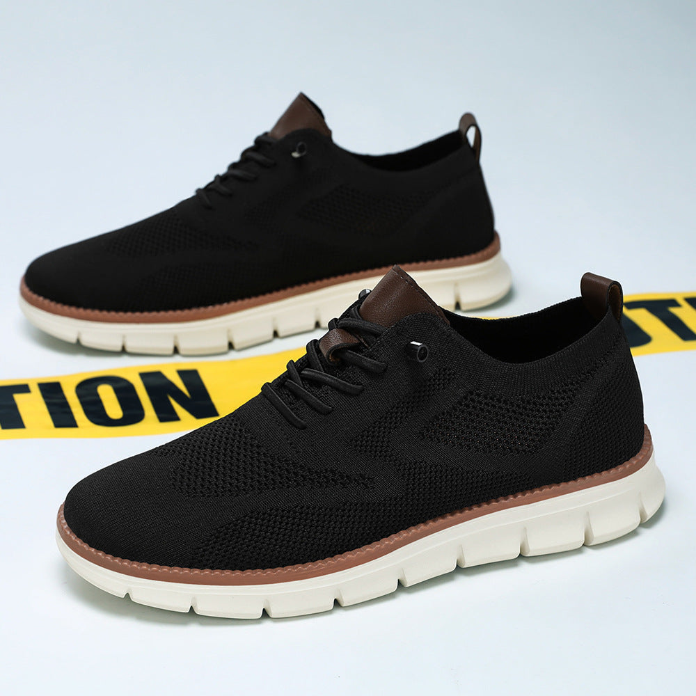 Dame Sneakers med åndbart strikdesign Stilla