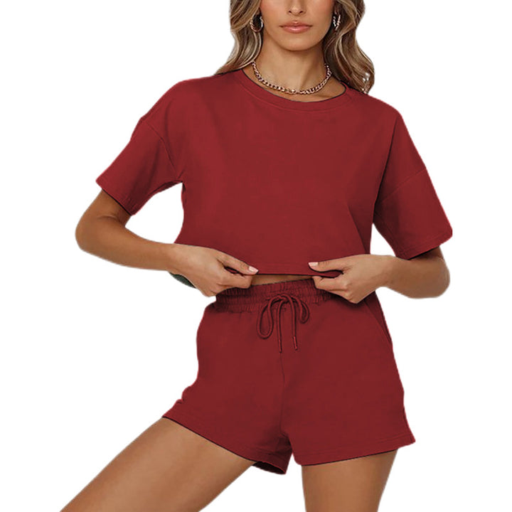 Damer afslappet crop-top og shorts sæt Stilla