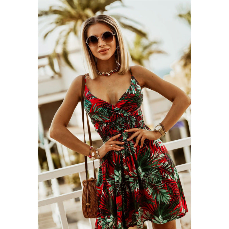 Femme Tropical Print Wrap Dress Stilla 1750652616