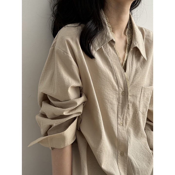 Dame Oversize Skjorte med afslappet snit Stilla